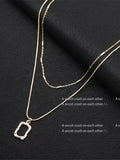 Flytonn- 1PC Pendant Necklace Layered Necklace For Women's Street Daily Birthday Party Alloy