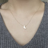 Flytonn- Pendant Necklace For Women's Daily Alloy Moon Crescent Moon