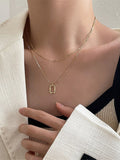 Flytonn- 1PC Pendant Necklace Layered Necklace For Women's Street Daily Birthday Party Alloy