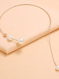 Flytonn- Women's necklace Chic & Modern Special Occasion Geometry Necklaces / Imitation Pearl / Fall / Winter / Spring / Summer