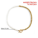 Flytonn-Wendy Pearl Chain Necklace