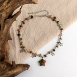 Flytonn-Adrianne Boho Colorful Stone Necklace